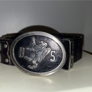 Ben Sherman leather studded belt